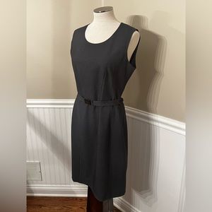 Calvin Klein sheath gray belted dress size 8